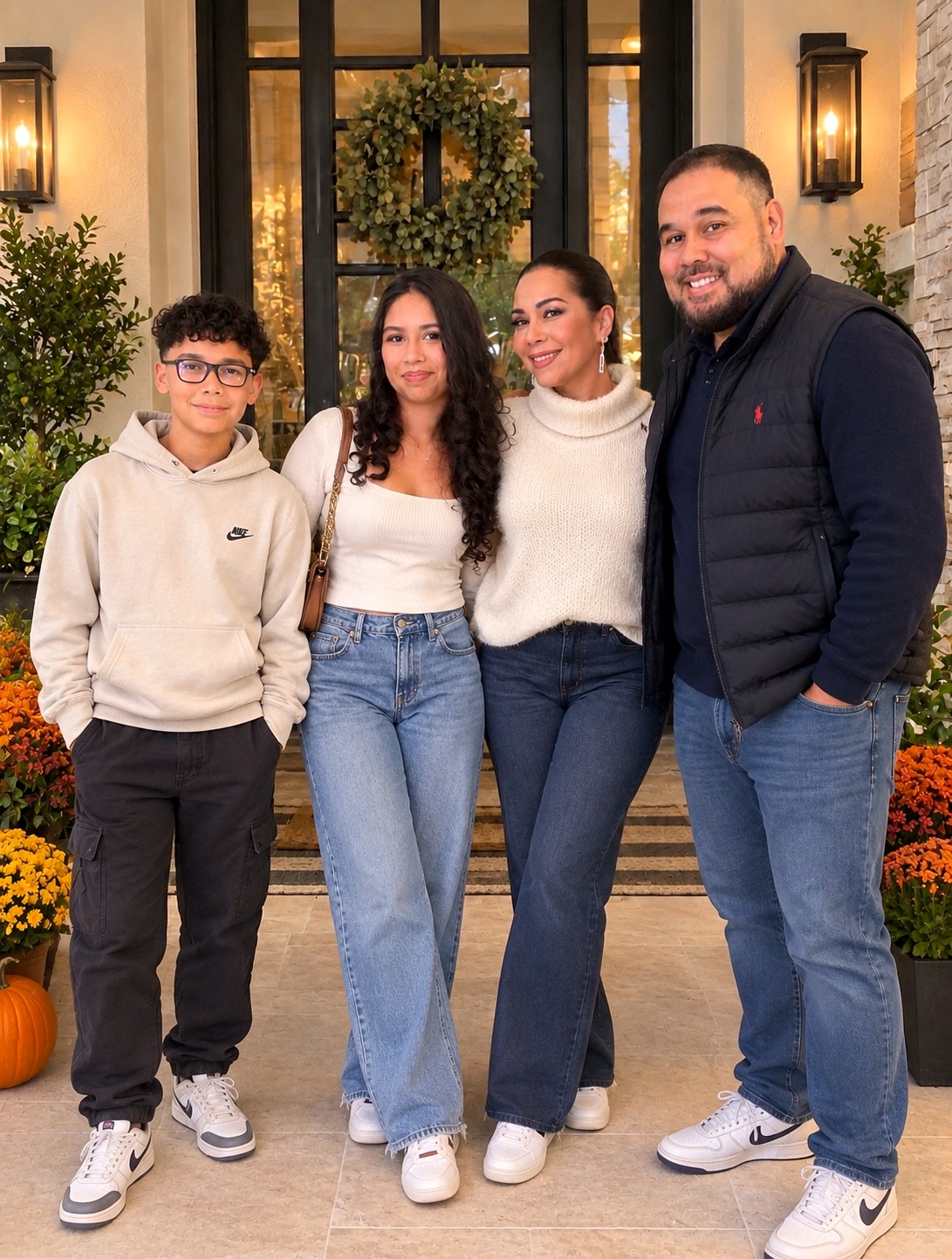 Rafael and Andreina with their family